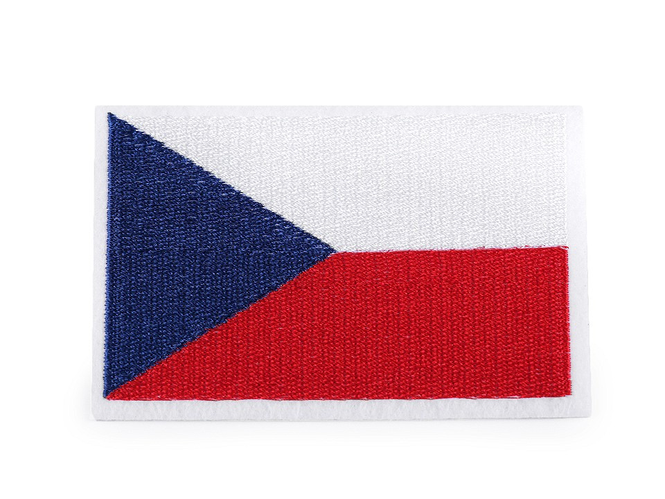 Nažehlovačka vlajka, barva 9 viz foto Česká republika