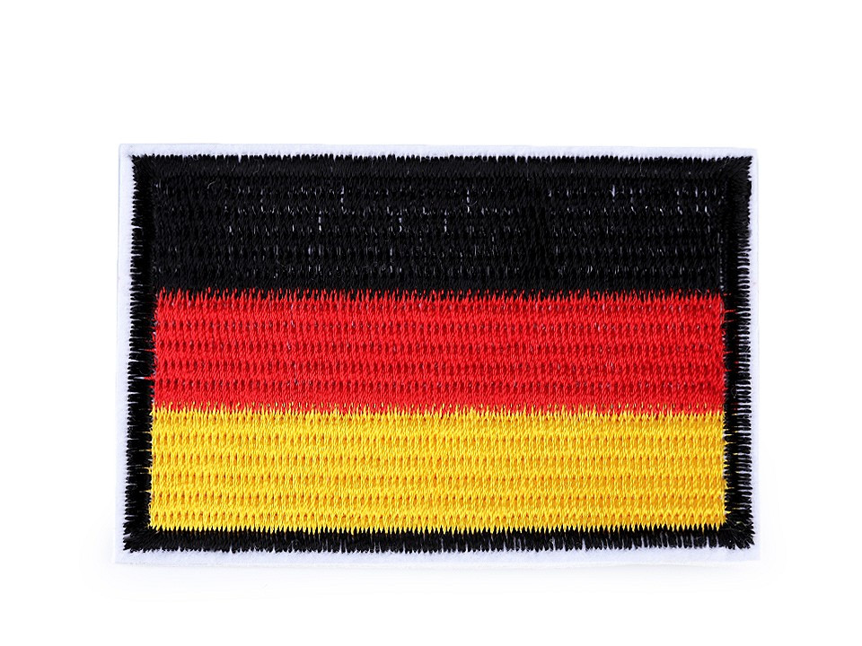 Nažehlovačka vlajka, barva 5 viz foto Německo
