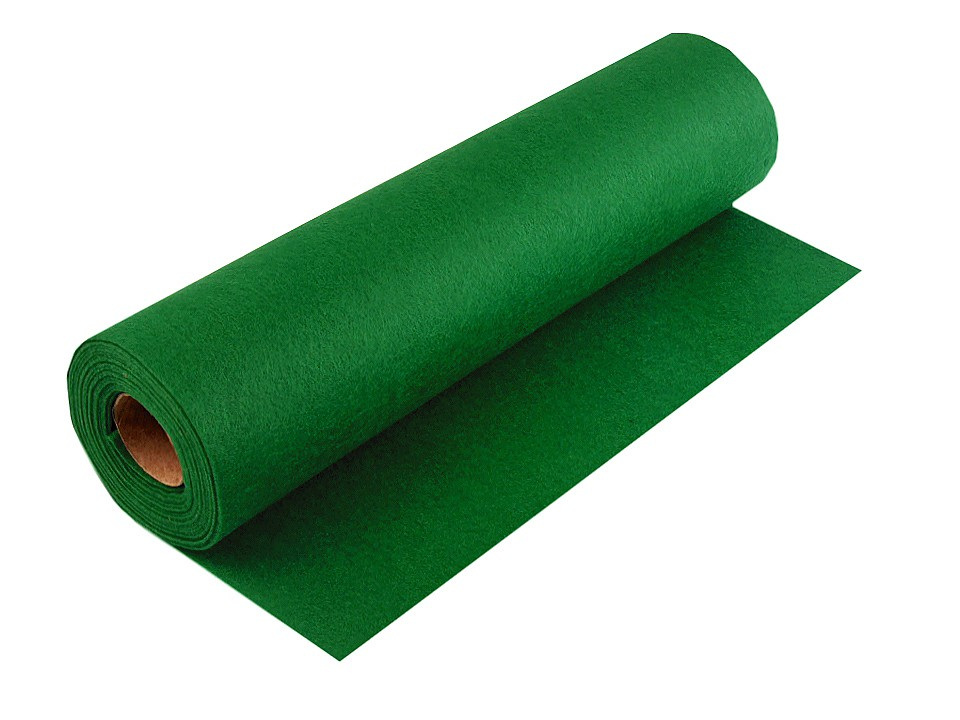 Plsť / filc šíře 41 cm, barva 17 (F27) zelená irská