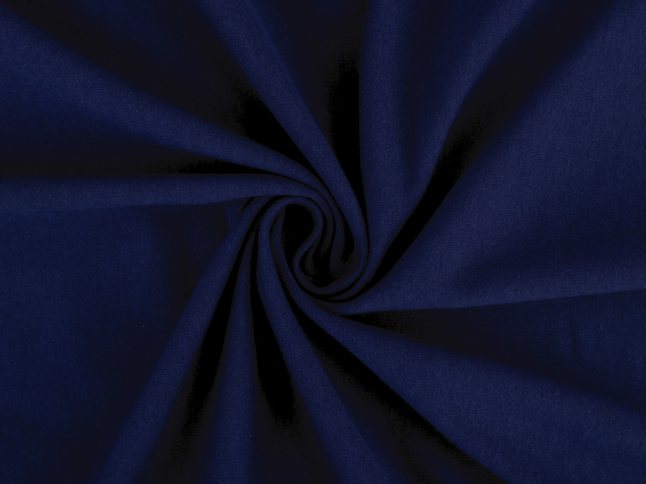 Teplákovina bavlněná nepočesaná jednobarevná, barva 8 (B-068/1*) modrá tmavá