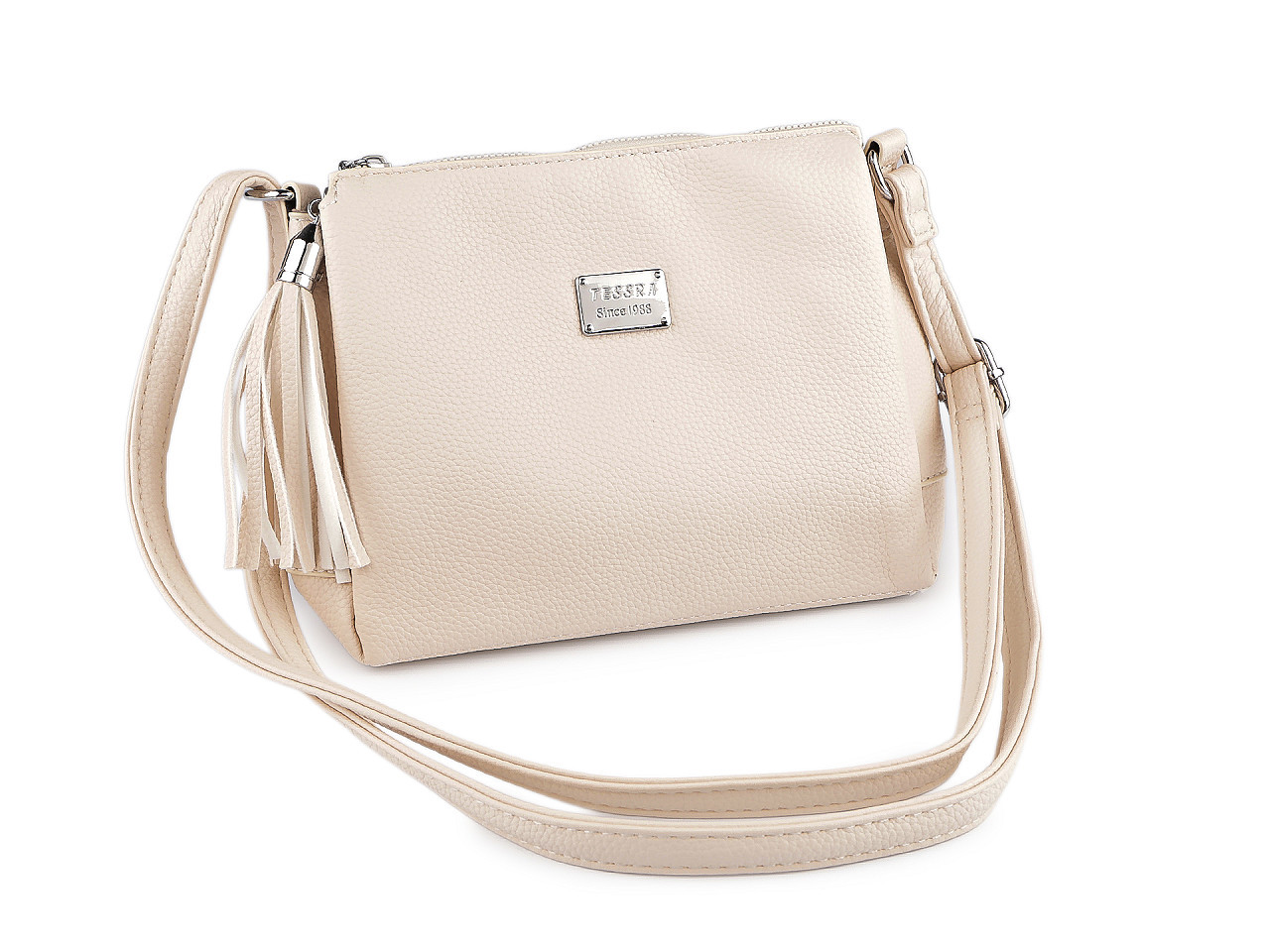 Prima-obchod Kabelka crossbody 20x17 cm, barva 16 krémová světlá