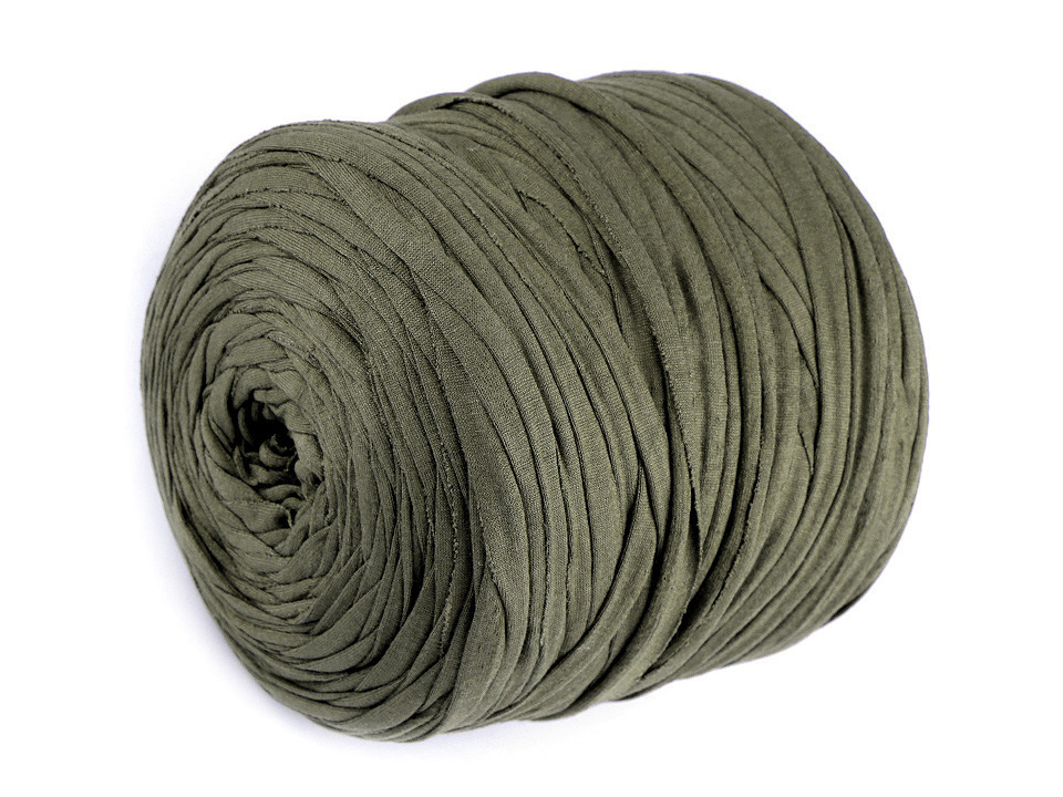 Fotografie Špagety / příze Spagitolli 550-700 g, barva 76 zelená khaki různé odstíny