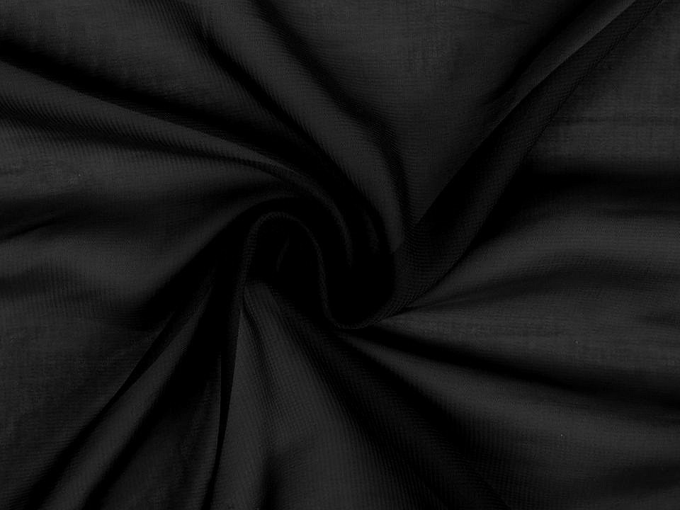 Šifon, barva 6 (5001) černá