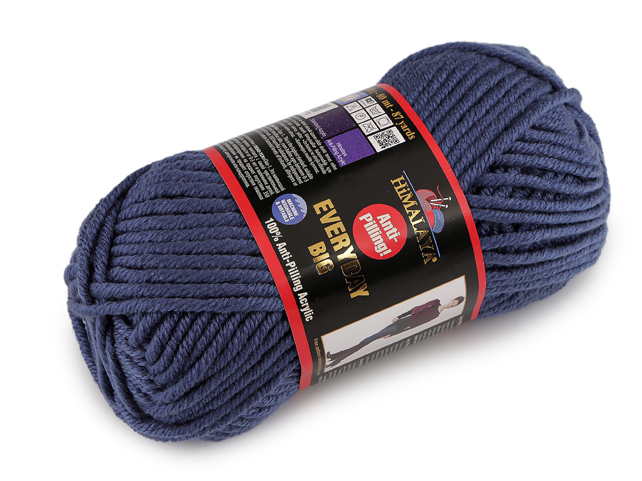 Prima-obchod Příze pletací Everyday BIG 100 g, barva 16 (70822) modrá tmavá