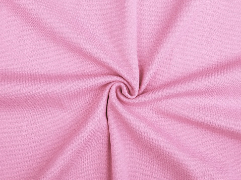Úplet bavlněný elastický hladký / náplet, barva 19 (316) růžová světlá