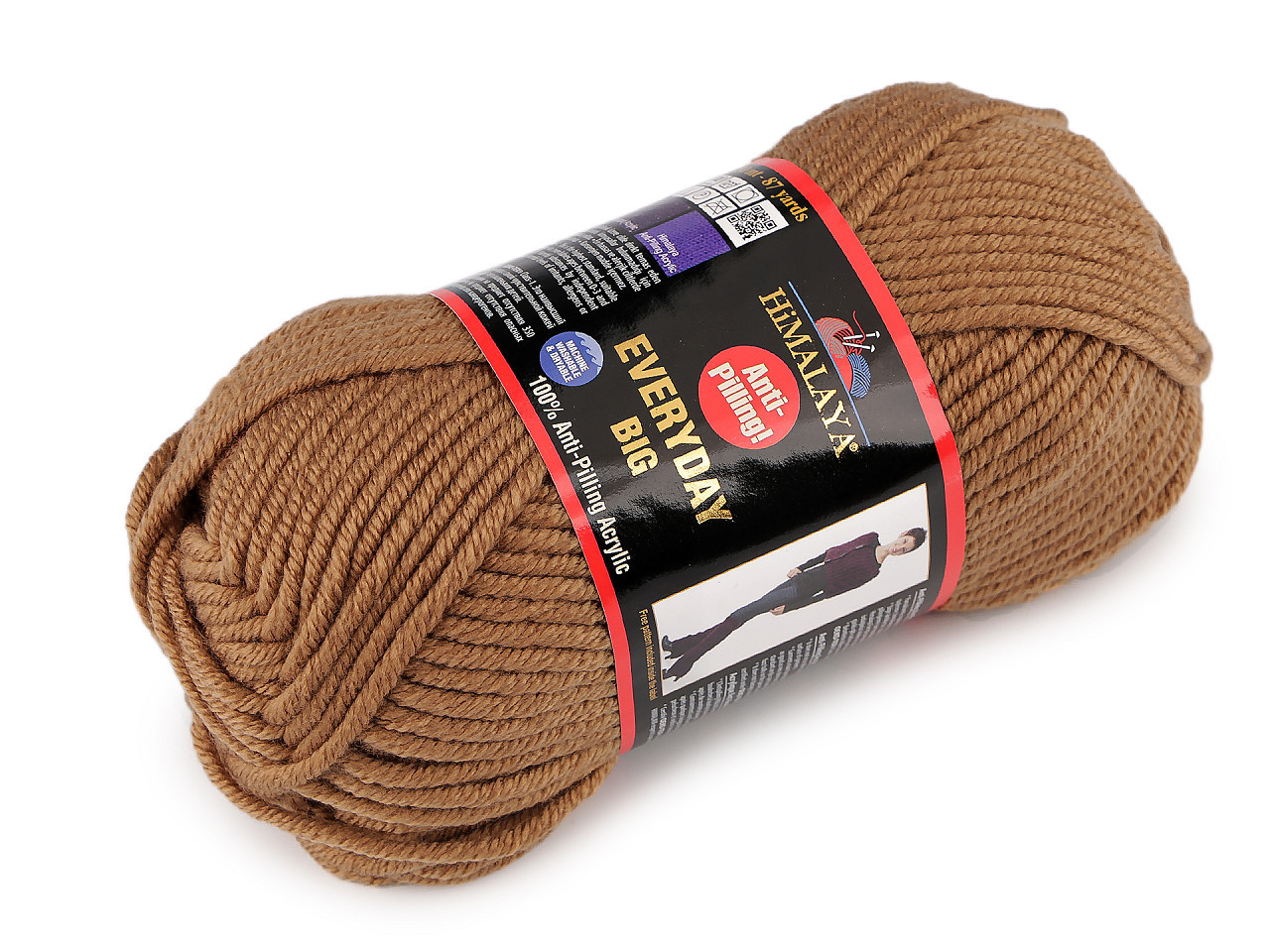 Prima-obchod Příze pletací Everyday BIG 100 g, barva 17 (70830) hnědá
