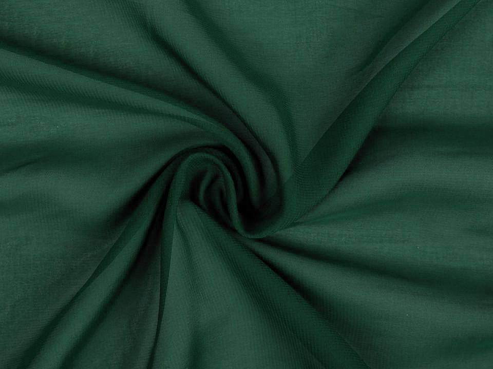 Šifon, barva 15 (310) zelená tmavá