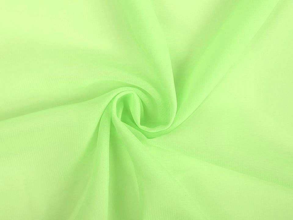 Šifon, barva 13 (5035) zelená sv.