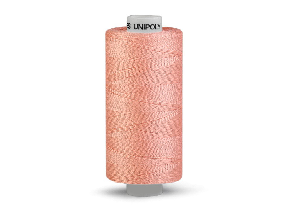 Polyesterové nitě Unipoly návin 500 m, barva 730 meruňka