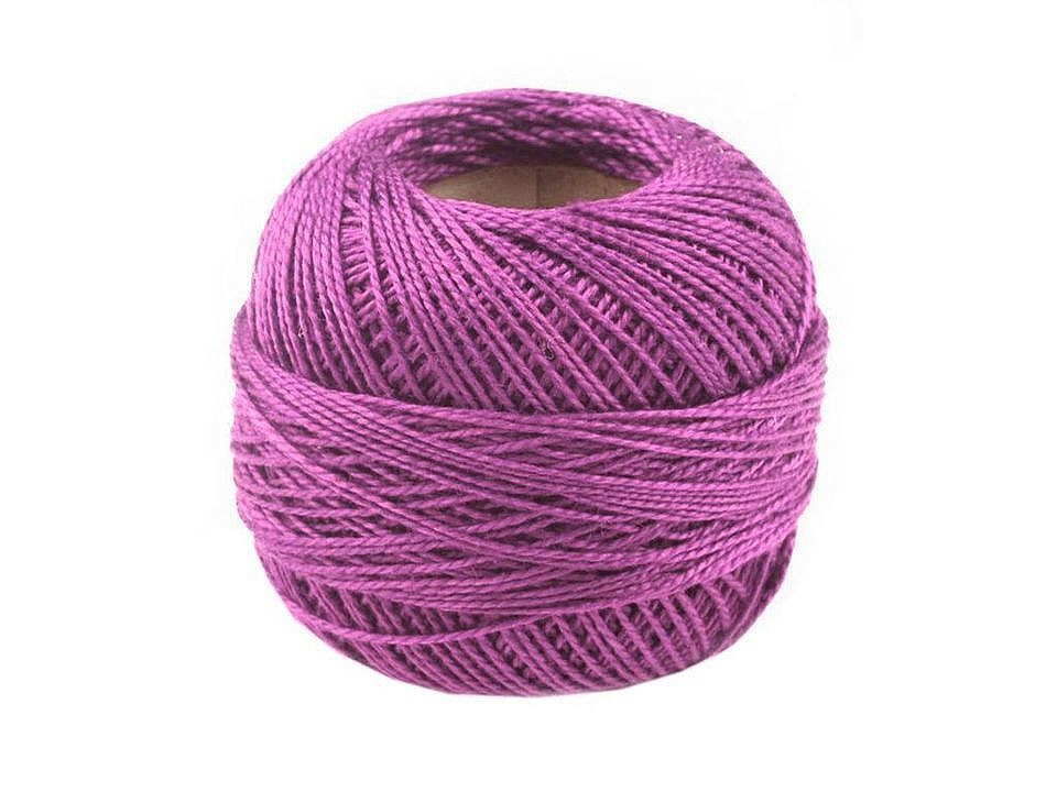Vyšívací příze Perlovka Niťárna, barva 4342 Dusty Lavender