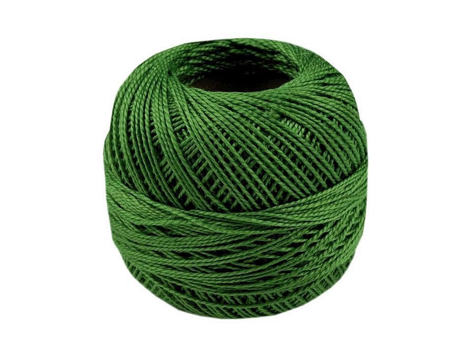 Vyšívací příze Perlovka Niťárna, barva 6662 Piquant Green