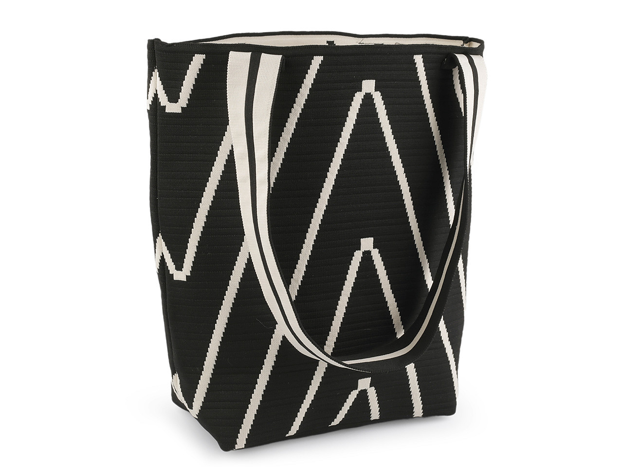 Textilní taška / kabelka 36x34 cm, barva 2 černá