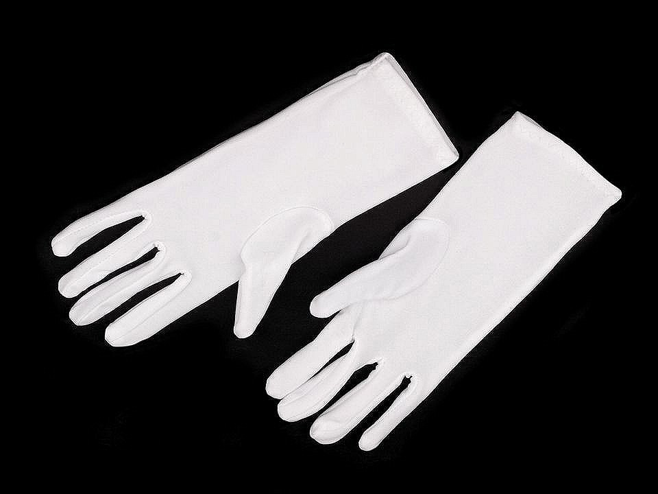 Společenské rukavice dámské, barva 1 (22-23cm) bílá