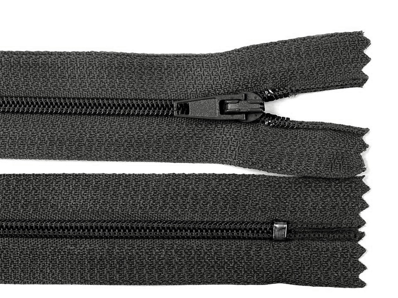 Spirálový zip šíře 3 mm délka 20 cm autolock, barva 305 šedá uhlová