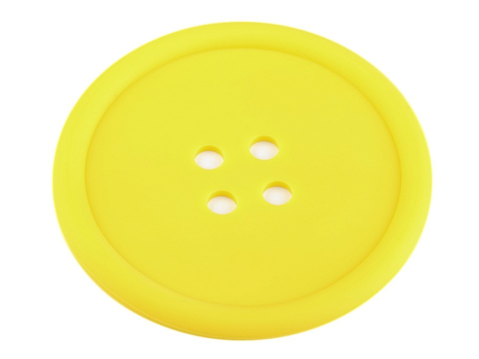 Silikonová podložka knoflík Ø9 cm, barva 7 žlutá
