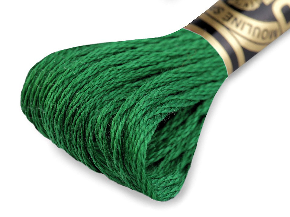 Vyšívací příze DMC Mouliné Spécial Cotton, barva 699 Fern Green