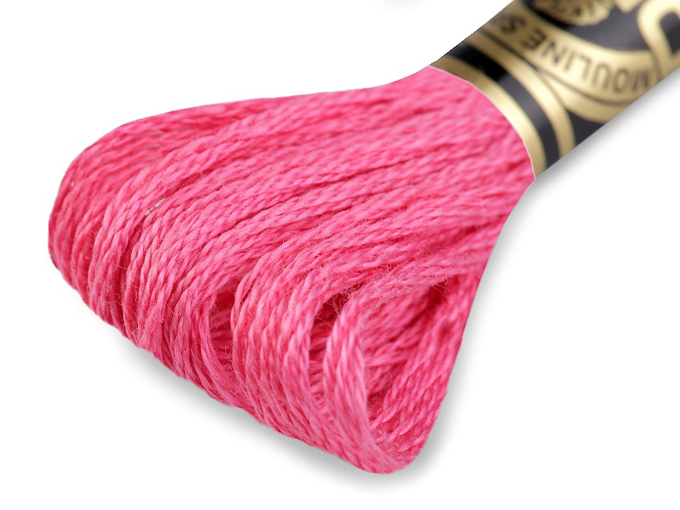 Vyšívací příze DMC Mouliné Spécial Cotton, barva 602 Fandango Pink