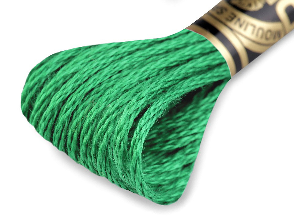 Vyšívací příze DMC Mouliné Spécial Cotton, barva 911 green turmaline