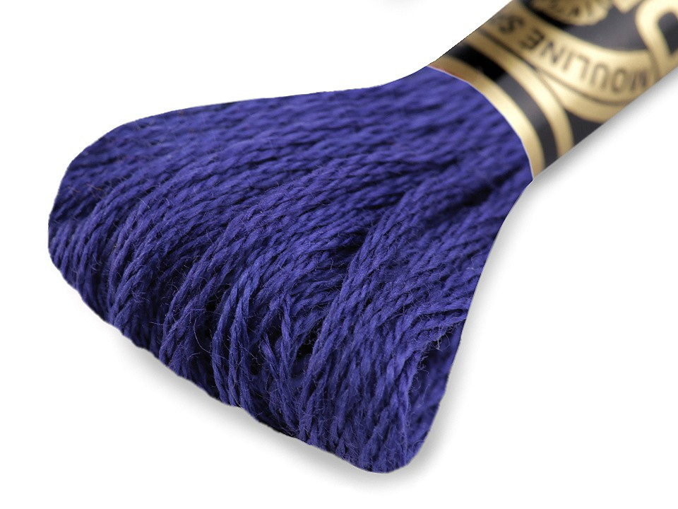 Vyšívací příze DMC Mouliné Spécial Cotton, barva 791 modrá sytá