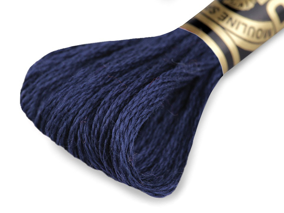 Vyšívací příze DMC Mouliné Spécial Cotton, barva 823 blu