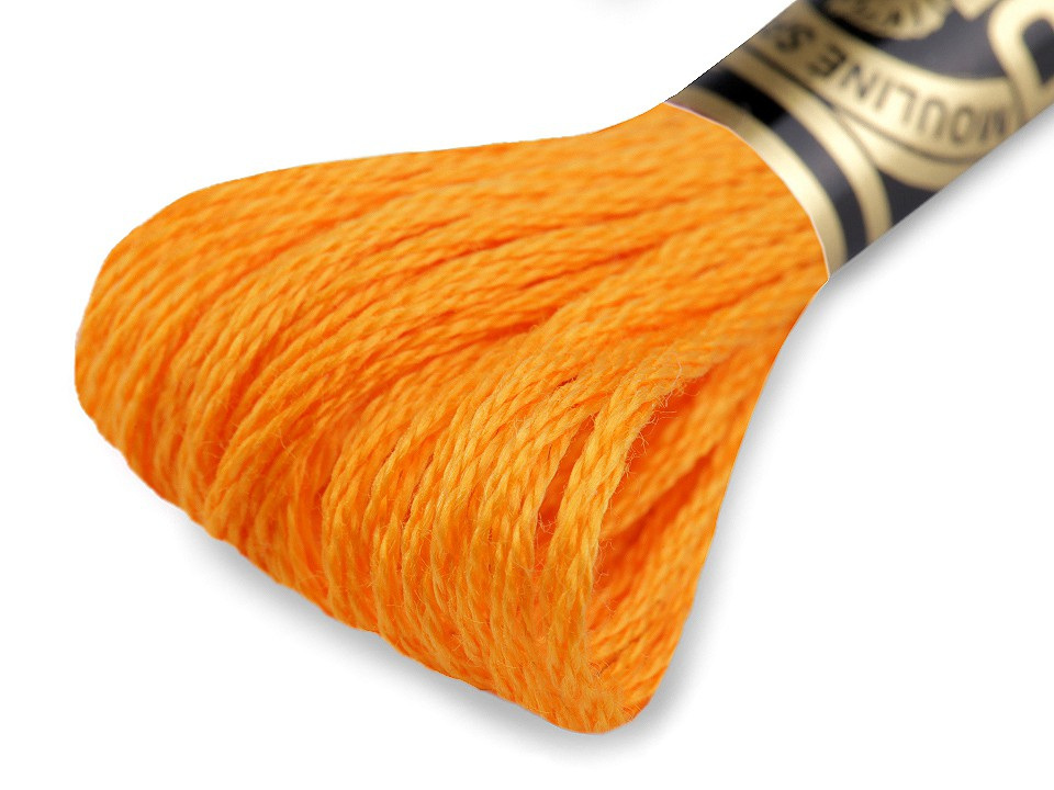 Vyšívací příze DMC Mouliné Spécial Cotton, barva 741 Apricot