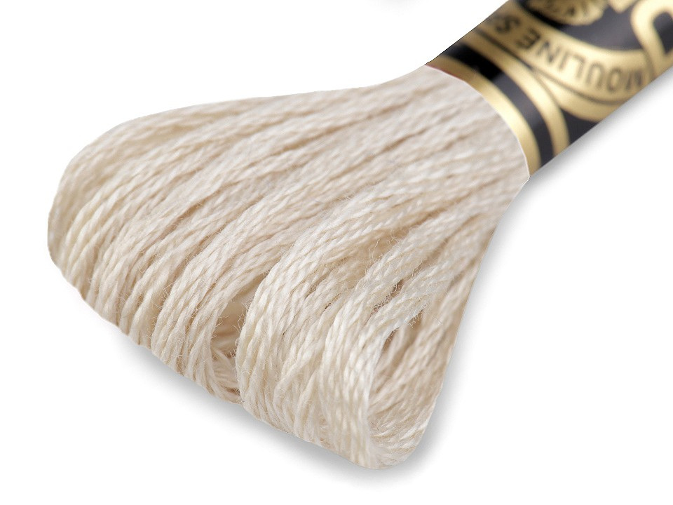 Vyšívací příze DMC Mouliné Spécial Cotton, barva 822 béžová světlá