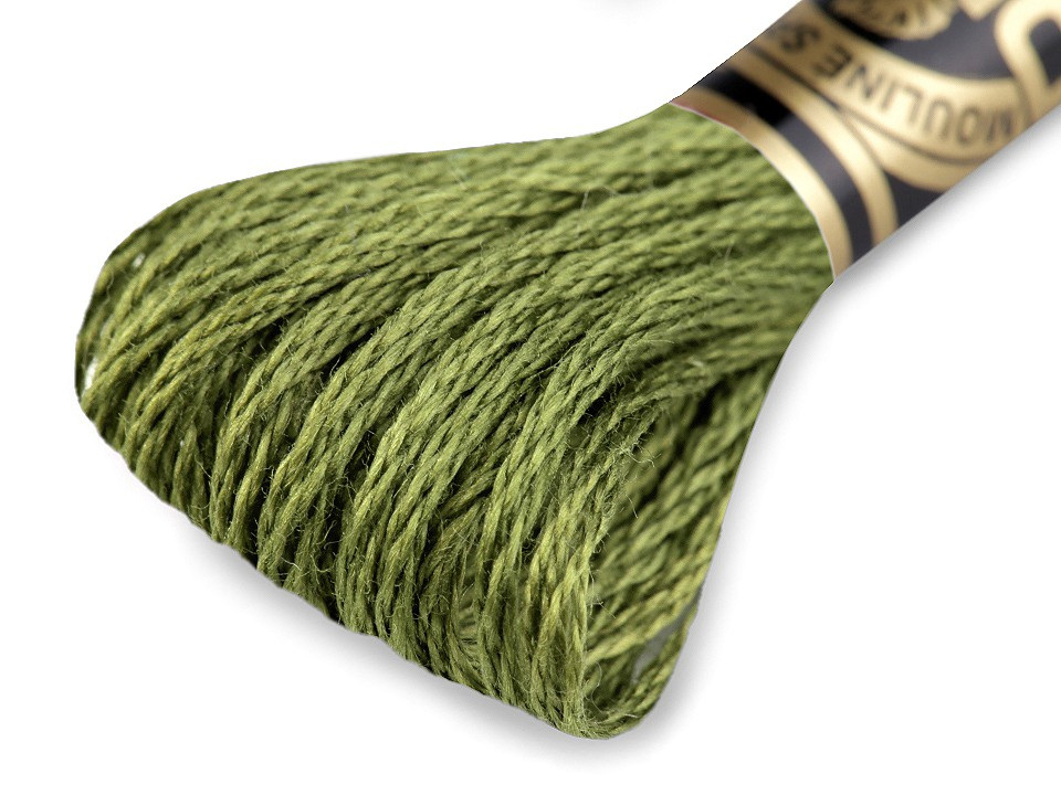 Vyšívací příze DMC Mouliné Spécial Cotton, barva 937 Fluorite Green