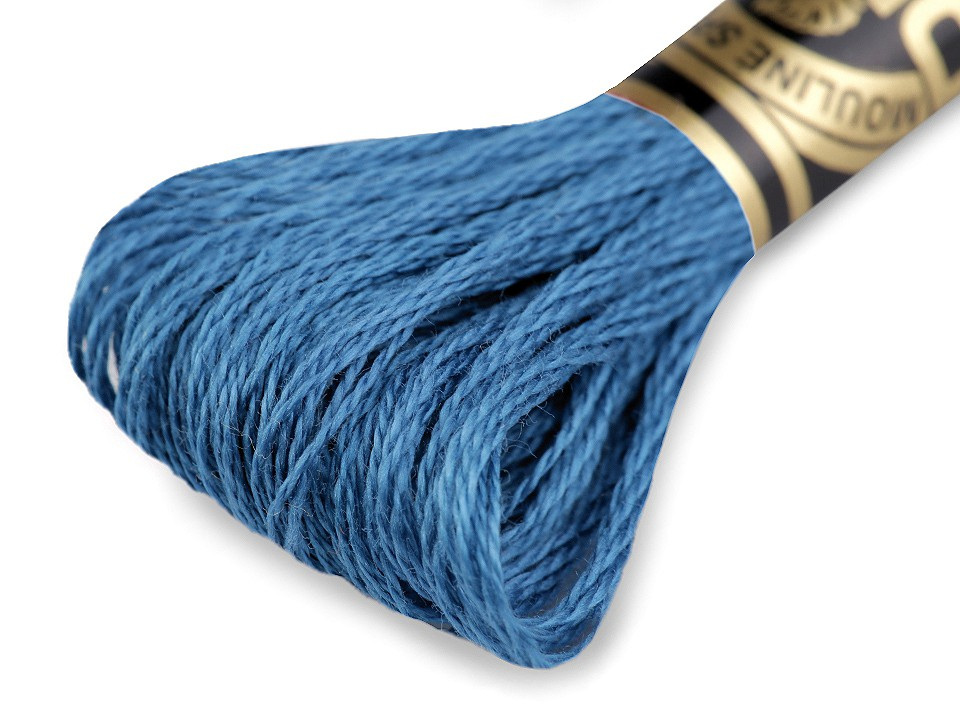 Vyšívací příze DMC Mouliné Spécial Cotton, barva 517 Olympian Blue