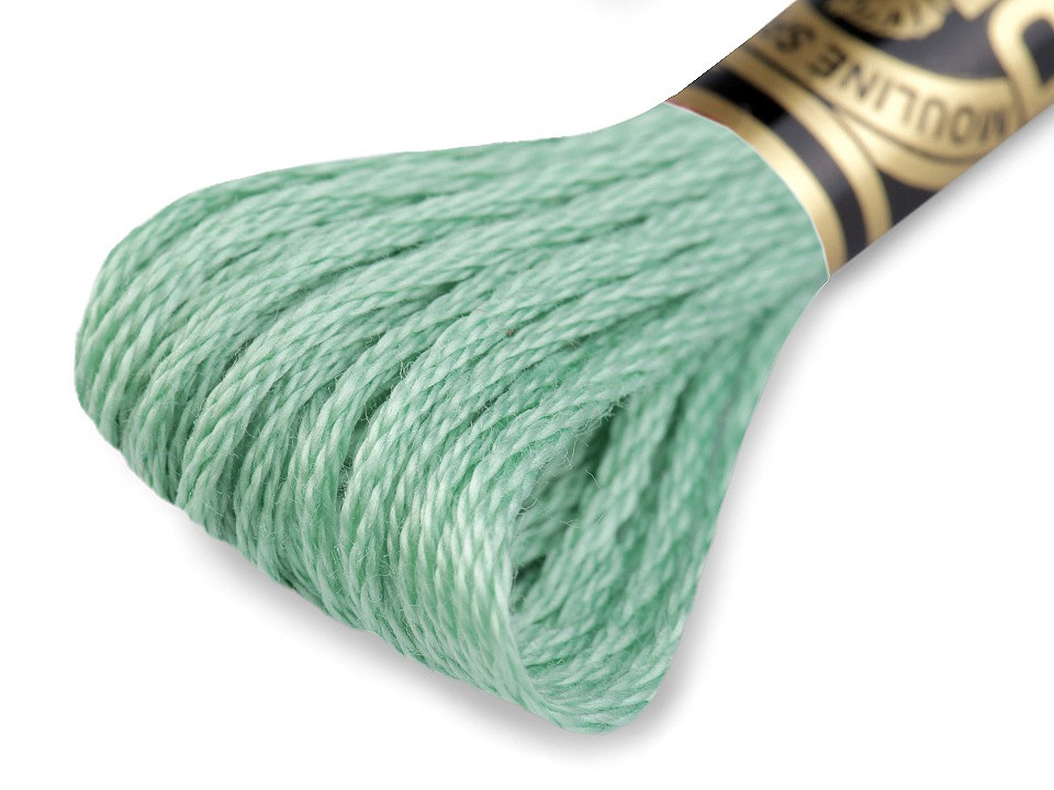 Vyšívací příze DMC Mouliné Spécial Cotton, barva 563 Green Ash