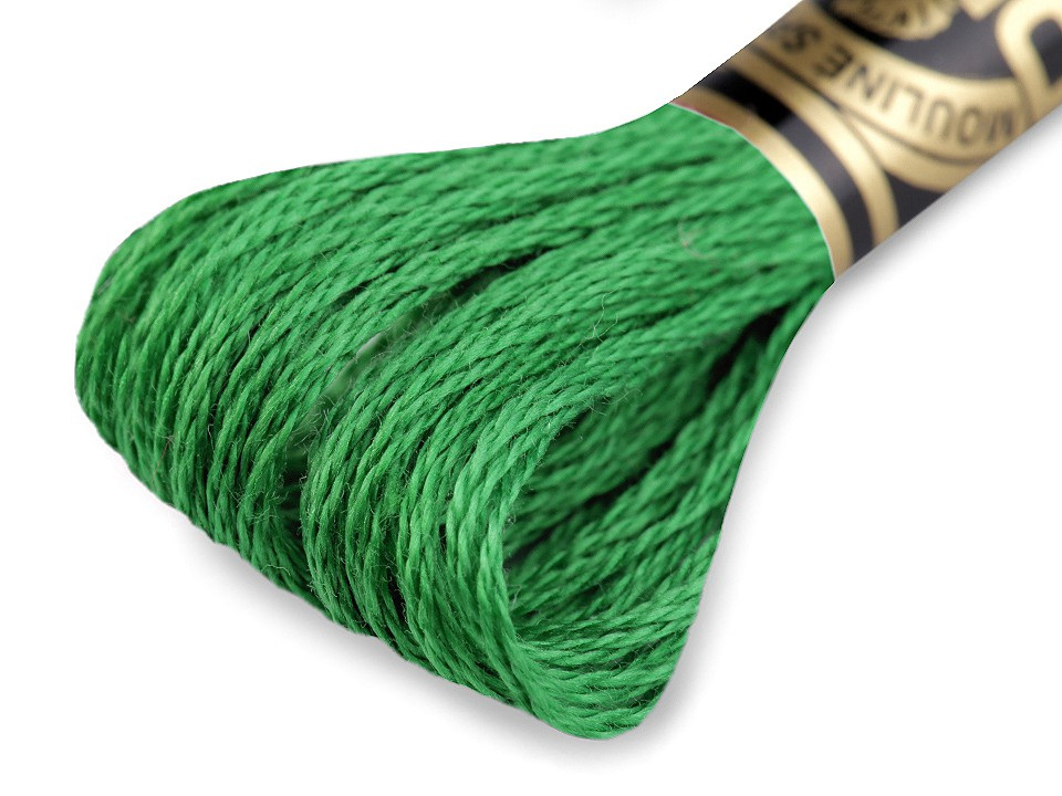 Vyšívací příze DMC Mouliné Spécial Cotton, barva 701 Classic Green