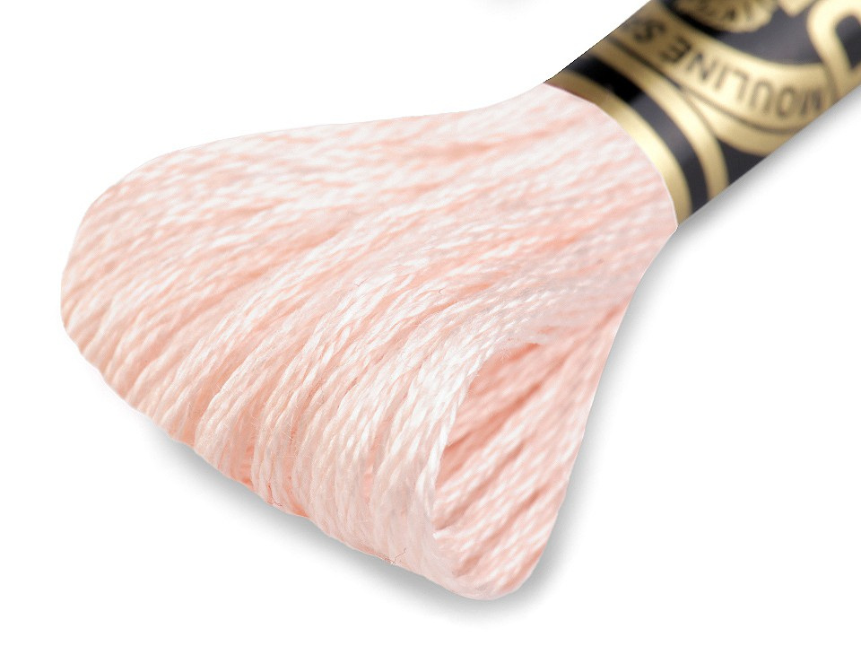 Vyšívací příze DMC Mouliné Spécial Cotton, barva 819 rose light