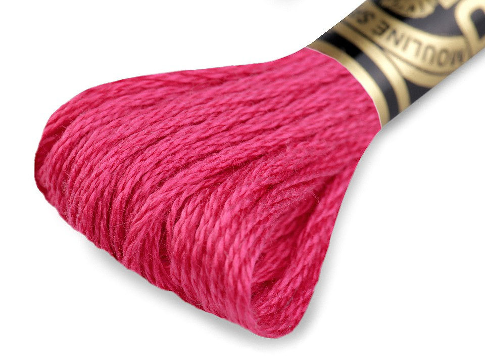 Vyšívací příze DMC Mouliné Spécial Cotton, barva 601 růžová sytá