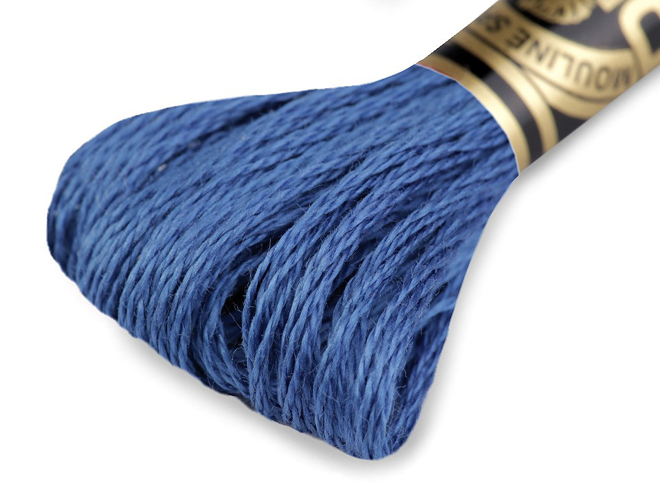 Vyšívací příze DMC Mouliné Spécial Cotton, barva 825 Olympian Blue