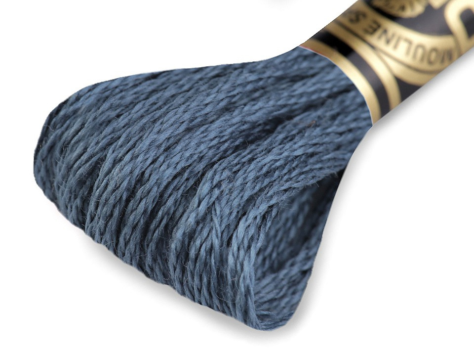 Vyšívací příze DMC Mouliné Spécial Cotton, barva 930 modrá legie