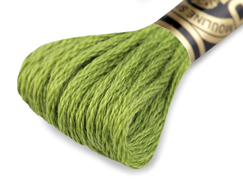 Vyšívací příze DMC Mouliné Spécial Cotton, barva 470 Lime Green
