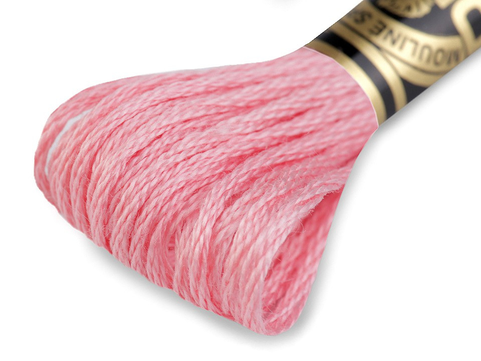 Vyšívací příze DMC Mouliné Spécial Cotton, barva 3326 růžová dětská