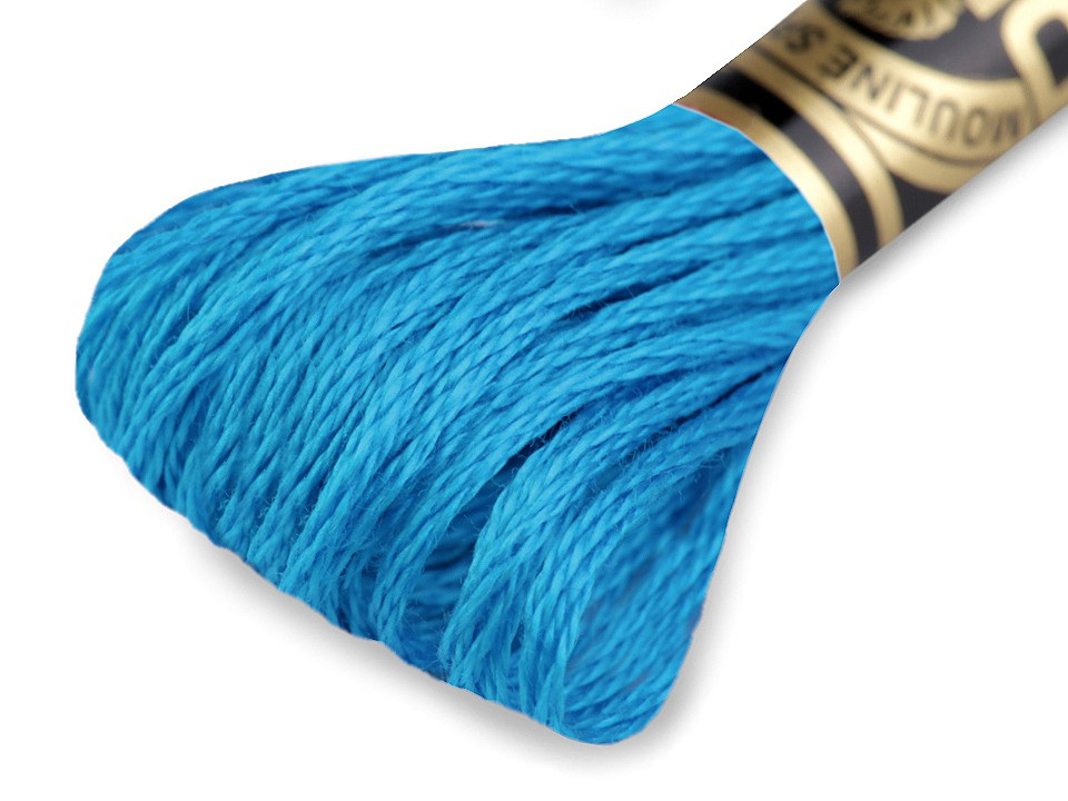 Vyšívací příze DMC Mouliné Spécial Cotton, barva 995 aquamarine dark