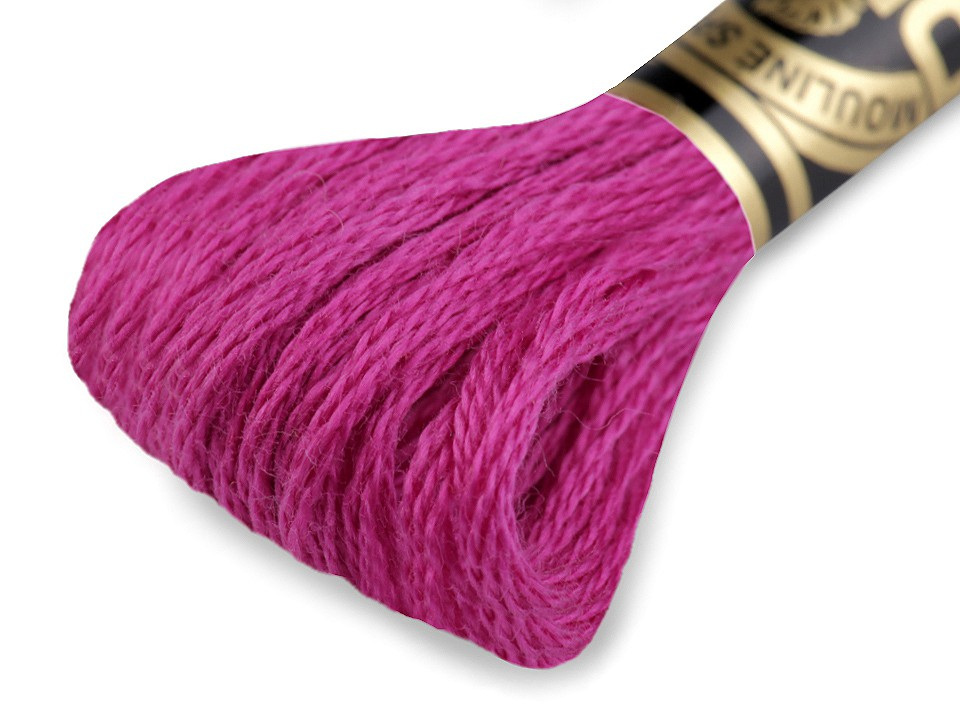 Vyšívací příze DMC Mouliné Spécial Cotton, barva 718 fialovorůž ost.