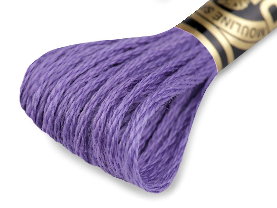 Vyšívací příze DMC Mouliné Spécial Cotton, barva 3746 fialková