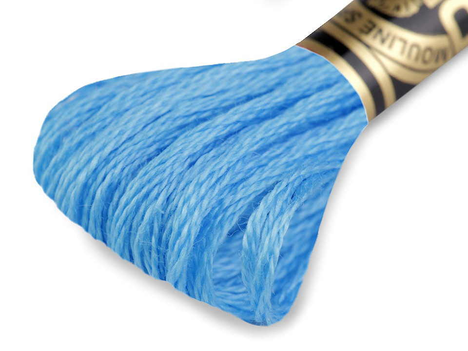 Vyšívací příze DMC Mouliné Spécial Cotton, barva 996 aquamarine satur