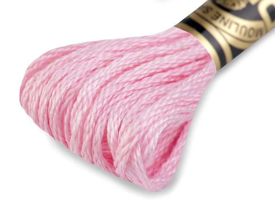 Vyšívací příze DMC Mouliné Spécial Cotton, barva 3689 Rose Shadow