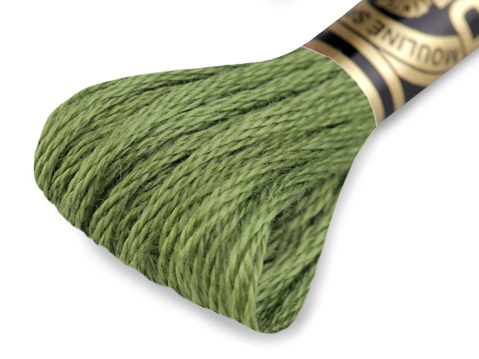 Vyšívací příze DMC Mouliné Spécial Cotton, barva 3346 Online Lime