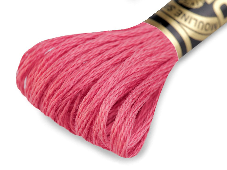 Vyšívací příze DMC Mouliné Spécial Cotton, barva 3731 Carmine Rose