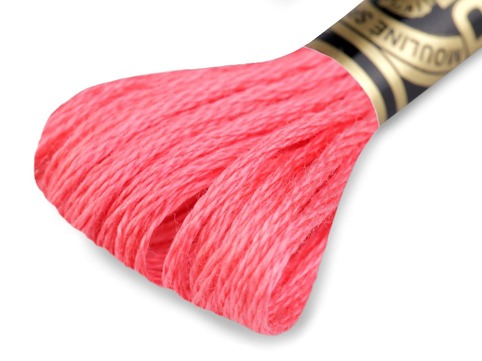 Vyšívací příze DMC Mouliné Spécial Cotton, barva 893 růžová