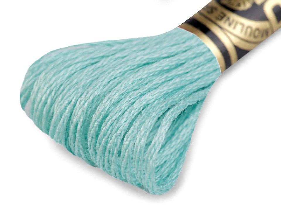 Vyšívací příze DMC Mouliné Spécial Cotton, barva 964 Bleached Aqua