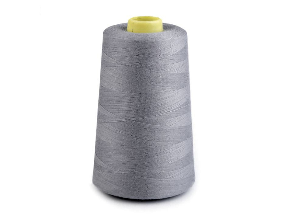 Polyesterové nitě pro overlocky i klasické šití návin 5000 yards PES 40/2, barva 729 Neutral Gray