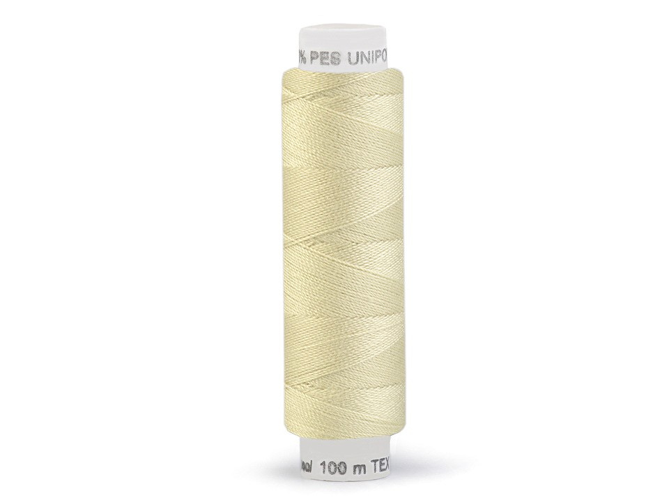 Polyesterové nitě Unipoly návin 100 m, barva 712 capucino