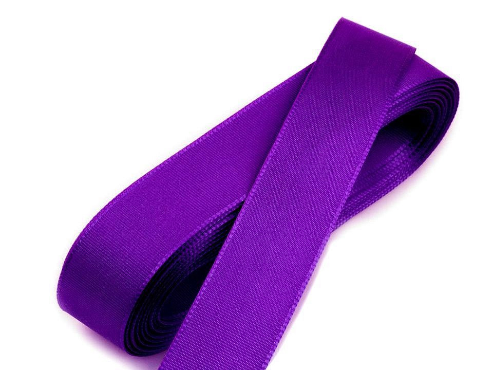 Stuha taftová šíře 20 mm, barva 510 fialová purpura