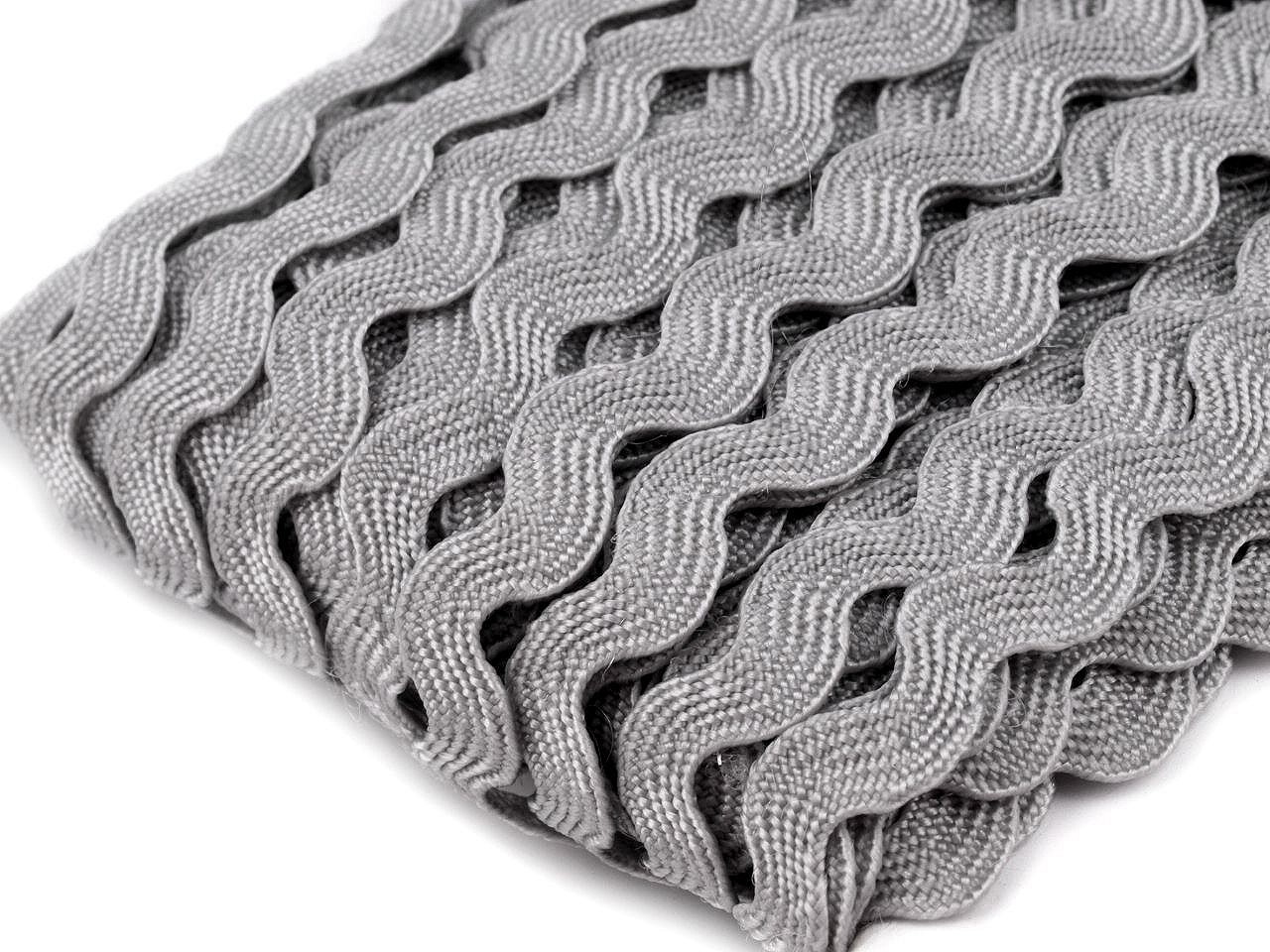 Hadovka - vlnovka šíře 5 mm, barva 40 šedá