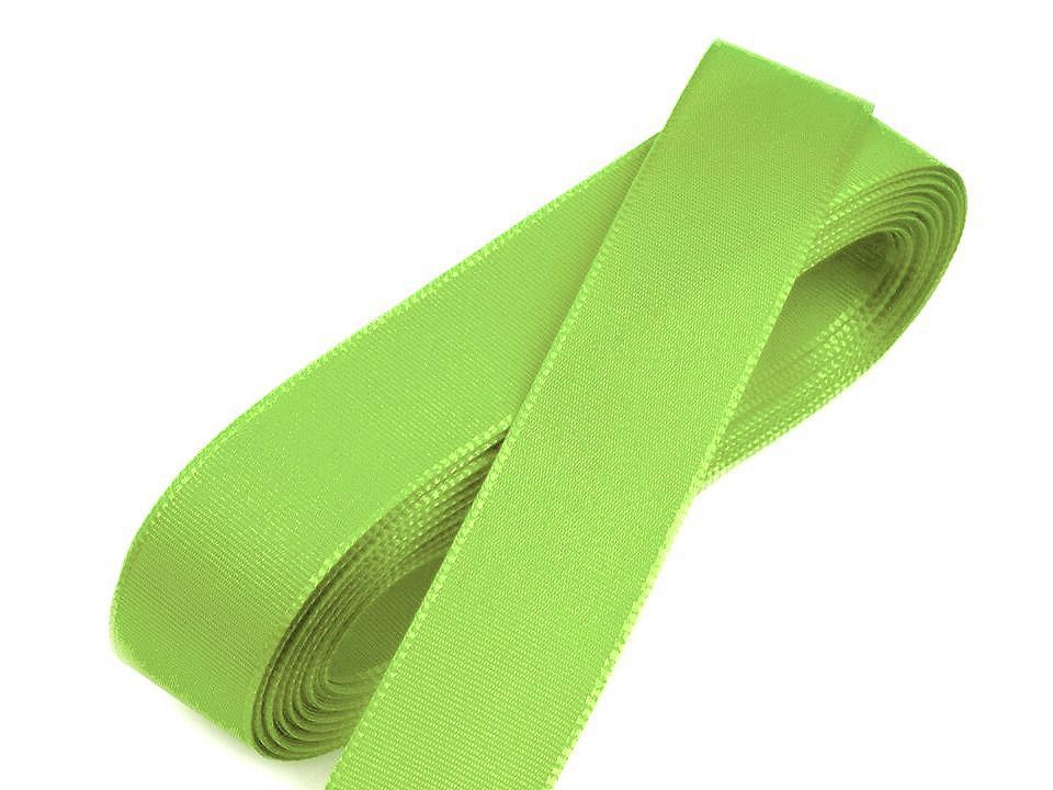 Stuha taftová šíře 20 mm, barva 304 zelená sv.